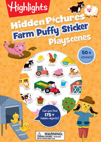 Farm Hidden Pictures Puffy Sticker Playscenes