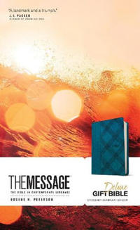 The Message Deluxe Gift Bible, Denim Leather-Look