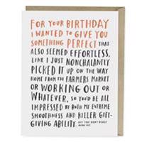 Em & Friends Awkward Birthday Card