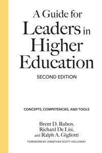 Kirjan kansi "A Guide for Leaders in Higher Education"