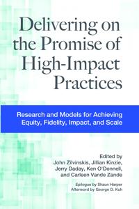 Kirjan kansi "Delivering on the Promise of High-Impact Practices"