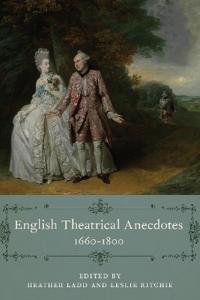 Kirjan kansi "English Theatrical Anecdotes, 1660-1800"