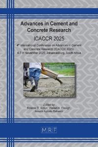 Advances in Cement and Concrete Research