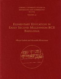 Elementary Education in Early Second Millennium BCE Babylonia