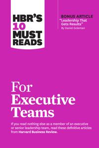 Kirjan kansi "HBR's 10 Must Reads for Executive Teams"