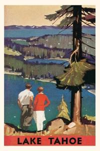 Vintage Journal Travel Poster for Lake Tahoe