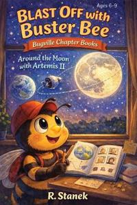 Bokomslag för "Blast Off With Buster Bee Around the Moon with Artemis II"