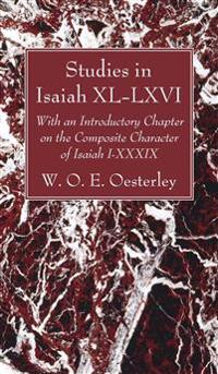 Bokomslag för "Studies in Isaiah XL-LXVI"