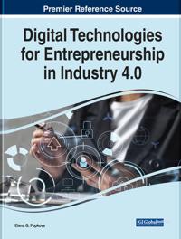 Kirjan kansi "Digital Technologies for Entrepreneurship in Industry 4.0"