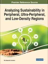 Kirjan kansi "Analyzing Sustainability in Peripheral, Ultra-Peripheral, and Low-Density Regions"
