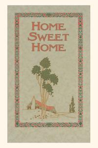 Vintage Journal Home Sweet Home, House and Trees