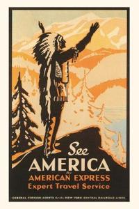 Bokomslag för "Vintage Journal See America Travel Poster"