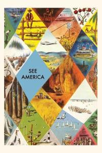 Bokomslag för "Vintage Journal See America Travel Poster"