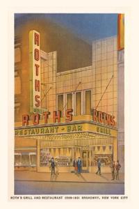 Vintage Journal Roth's Restaurant, New York City