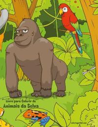 Livro para Colorir de Animais da Selva 1