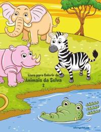 Livro para Colorir de Animais da Selva 2