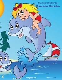 Livro para Colorir de Diversão Marinha