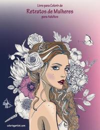 Livro para Colorir de Retratos de Mulheres para Adultos