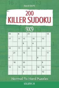 Killer Sudoku - 200 Normal to Hard Puzzles 9x9 vol.24