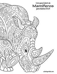 Livro para Colorir de Mamíferos para Adultos 3 & 4