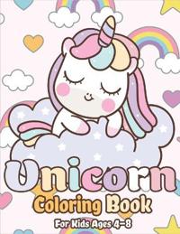 Bokomslag för "Unicorn Coloring Book for Kids Ages 4-8"