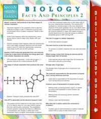Biology Facts And Principles 2 (Speedy Study Guides)