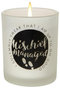Harry Potter: Mischief Managed Glass Votive Candle