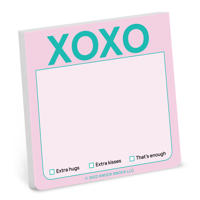 Knock Knock XOXO Sticky Note (Pastel Version)