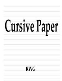 Bokomslag för "Cursive Paper"