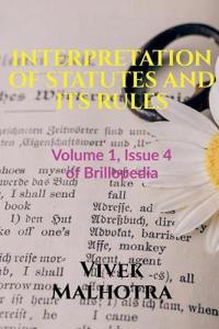 Interpretation of Statutes and Its Rules