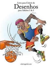 Livro para Colorir de Desenhos para Adultos 1 & 2