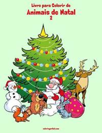 Livro para Colorir de Animais de Natal 2