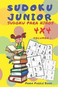 Sudoku Junior - Sudoku Para Niños 4x4 - Volumen 1