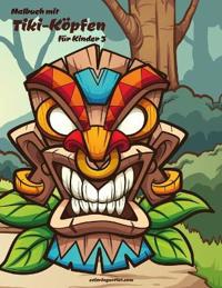 Malbuch mit Tiki-Köpfen für Kinder 3