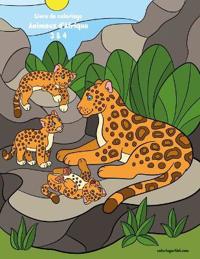 Livre de coloriage Animaux d'Afrique 3 & 4
