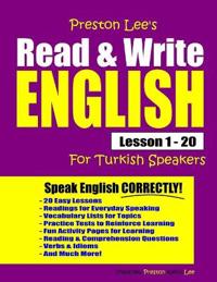 Preston Lee's Read & Write English Lesson 1 - 20 For Turkish Speakers