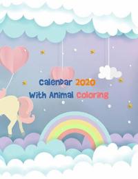 Calendar 2020 With Animal Coloring