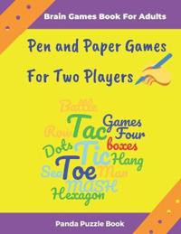 Brain Games Book For Adults - Pen and Paper Games For Two Players