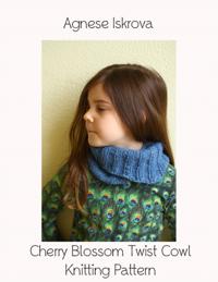 Cherry Blossom Twist Cowl Knitting Pattern