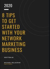 8 TIPS TO GET STARTED WITH YOUR NETWORK MARKETING BUSINESS