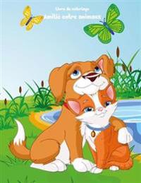 Livre de coloriage Amitié entre animaux 1