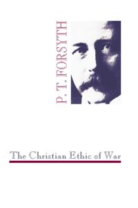 Christian Ethic of War