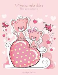 Animales adorables libro para colorear 2
