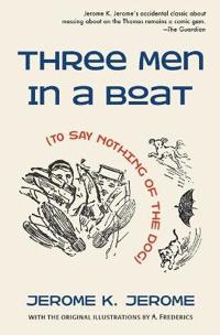 Kirjan kansi "Three Men in a Boat (to Say Nothing of the Dog)"