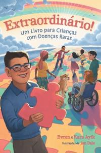 Kirjan kansi "Extraordinário! Um Livro para Crianças com Doenças Raras"