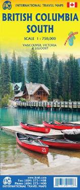 British Columbia South Travel Reference Waterproof 1:750k