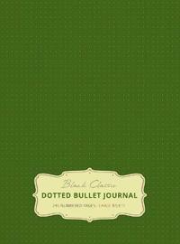Large 8.5 x 11 Dotted Bullet Journal (Moss Green #14) Hardcover - 245 Numbered Pages
