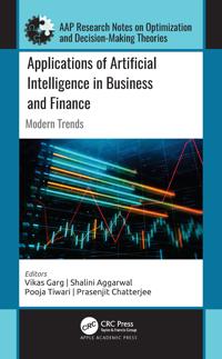 Kirjan kansi "Applications of Artificial Intelligence in Business and Finance"