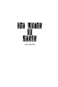 Kirjan kansi "The Words of Jesus"
