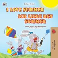 Bokomslag för "I Love Summer (English German Bilingual Children's Book)"